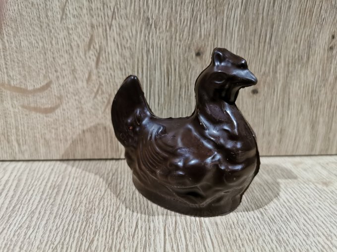 Poule en chocolat noir 40g